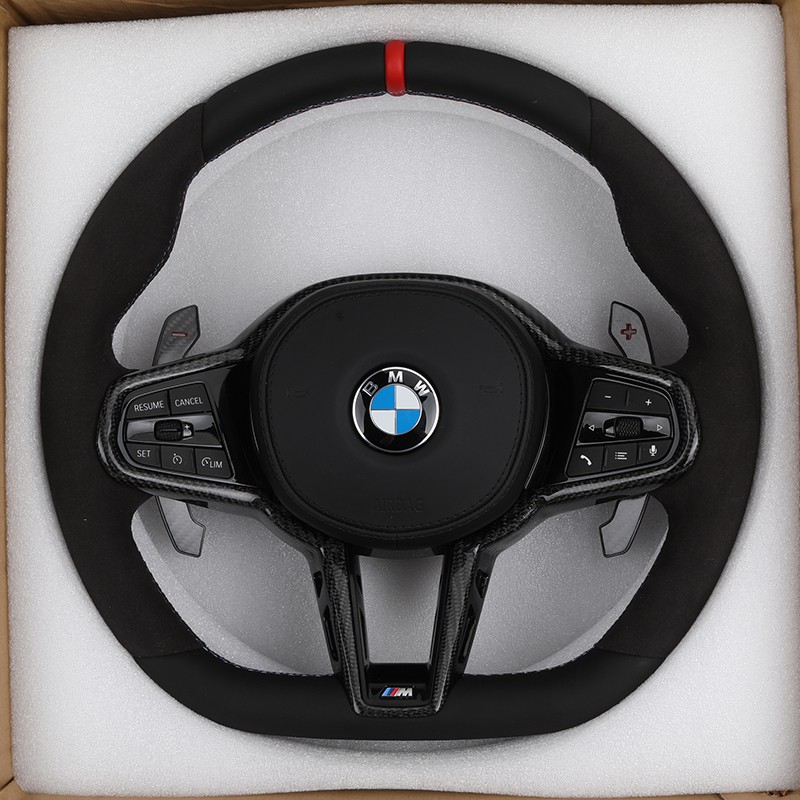 Volante de Alcántara para BMW F80 F82 F90 G20 G30 G80 M430i