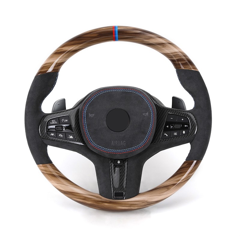 Volante de madera para BMW G01 G05 G07 G11 G12 G20 G22 G30 G80 G87